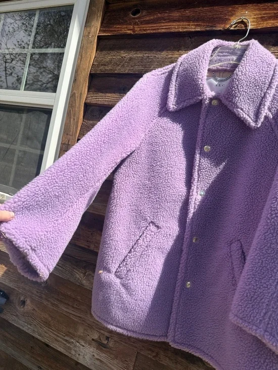 A.l.c. Faux fur coat wool blend - Picture 3 of 7